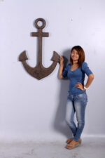39" Iron Finish Anchor Wall Mount Figure - Over 3 Feet high! - Image 3