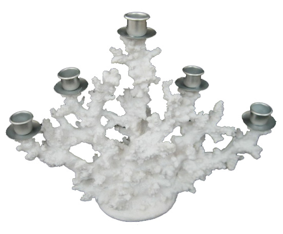 15621 5-Tier Coral Taper Candle Holder - Image 1