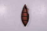 35"l Wooden Canoe Boat Wall Mount Shelf - Hang Vertically or Horizontally! - Image 2