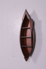 35"l Wooden Canoe Boat Wall Mount Shelf - Hang Vertically or Horizontally! - Image 5