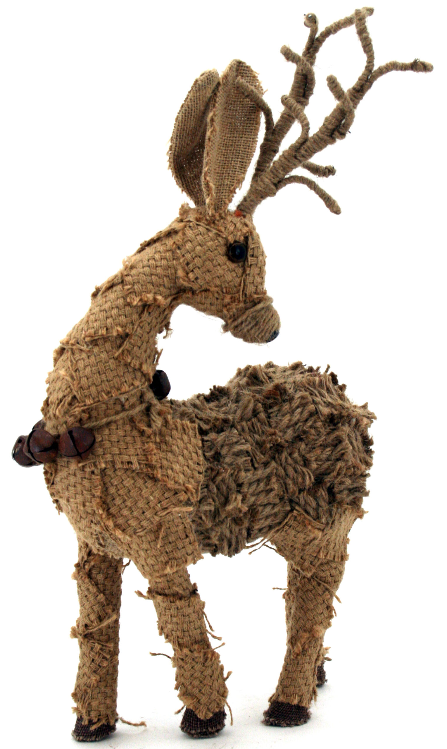 26370 Burlap Patch Christmas Reindeer - Image 1