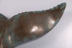 21”H Verde Bronze Finish Whale Tail Wall Sculpture - Image 5