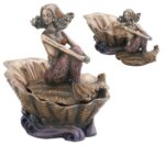 3"L Cold Cast Bronze Mermaid Layla Trinket Box