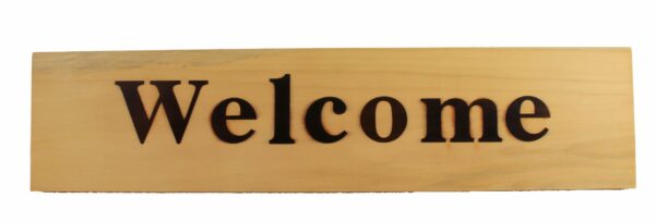 21" Bamboo Welcome Sign - Hanging Wall Decor