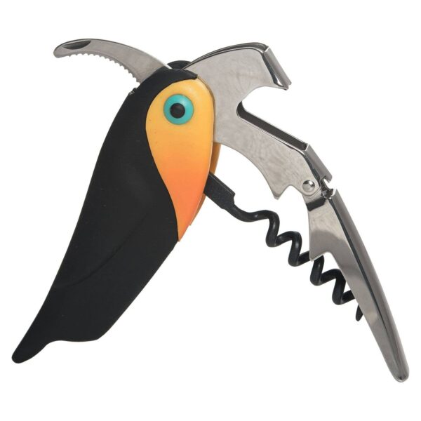 4" Steel Toucan Waiters Corkscrew