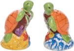 Beachcombers Turtle Salt & Pepper Shaker Set Multicolored