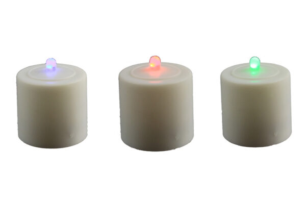 (1) Color Changing Votive Candle with Pack of 3 1.5V Button Cell Batteries