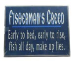 14" Fisherman's Creed Wall Sign