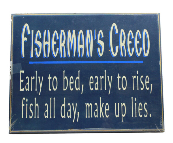 14" Fisherman's Creed Wall Sign