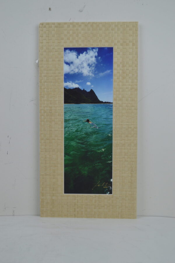 Emergence 10"L x 20"H Weaved Grass Matte Frame around Giclee Print Light Matte