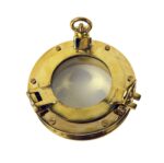 8” Solid Brass Heavy Porthole Window with 1 7/8" Flange