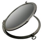29” Nickel Finish over Solid Brass Wall Mount Porthole Mirror - Image 3