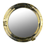 24” Solid Brass Wall Mount Porthole Mirror - Image 2