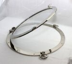24" Nickel Finish over Solid Brass Porthole Window - Image 2