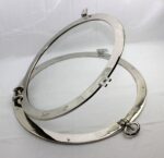 24" Nickel Finish over Solid Brass Porthole Window - Image 3