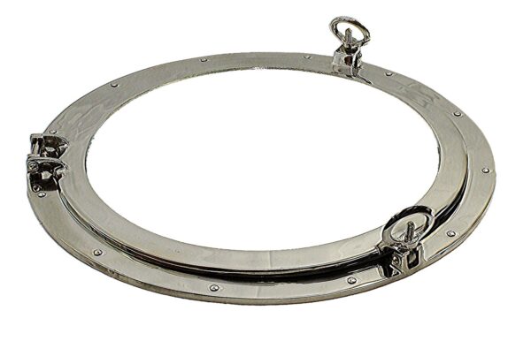 24" Nickel Finish over Solid Brass Porthole Window