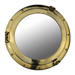 20” Solid Brass Wall Mount Porthole Mirror