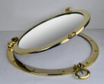 20” Solid Brass Wall Mount Porthole Mirror - Image 4