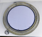 20” Nickel Finish Over Brass Porthole Mirror - Image 4
