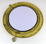 17” Solid Brass Wall Mount Porthole Mirror - Image 4
