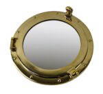 12” Solid Brass Wall Mount Porthole Mirror