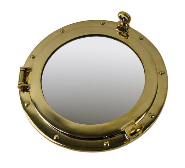 12” Solid Brass Wall Mount Porthole Mirror