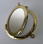 12” Solid Brass Wall Mount Porthole Mirror - Image 3