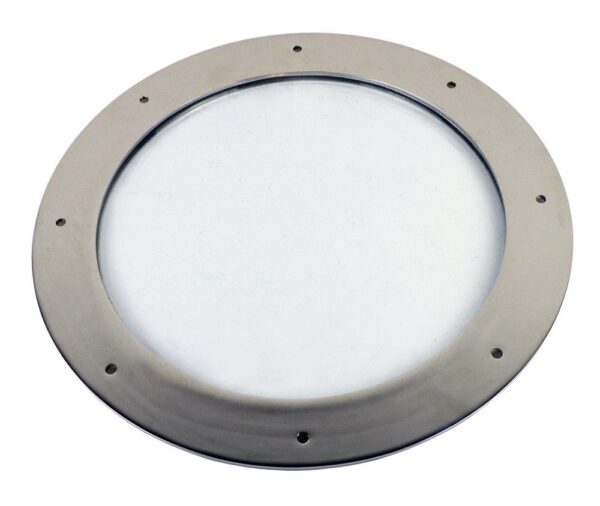 16” Nickel Finish over Solid Brass Deadlight Porthole Window