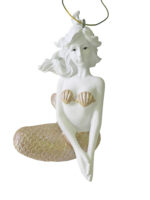Sitting Mermaid Ornament (Champagne)
