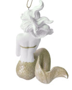 Sitting Mermaid Ornament (Champagne) - Image 4