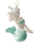 Sitting Mermaid Ornament (Mint) - Image 4