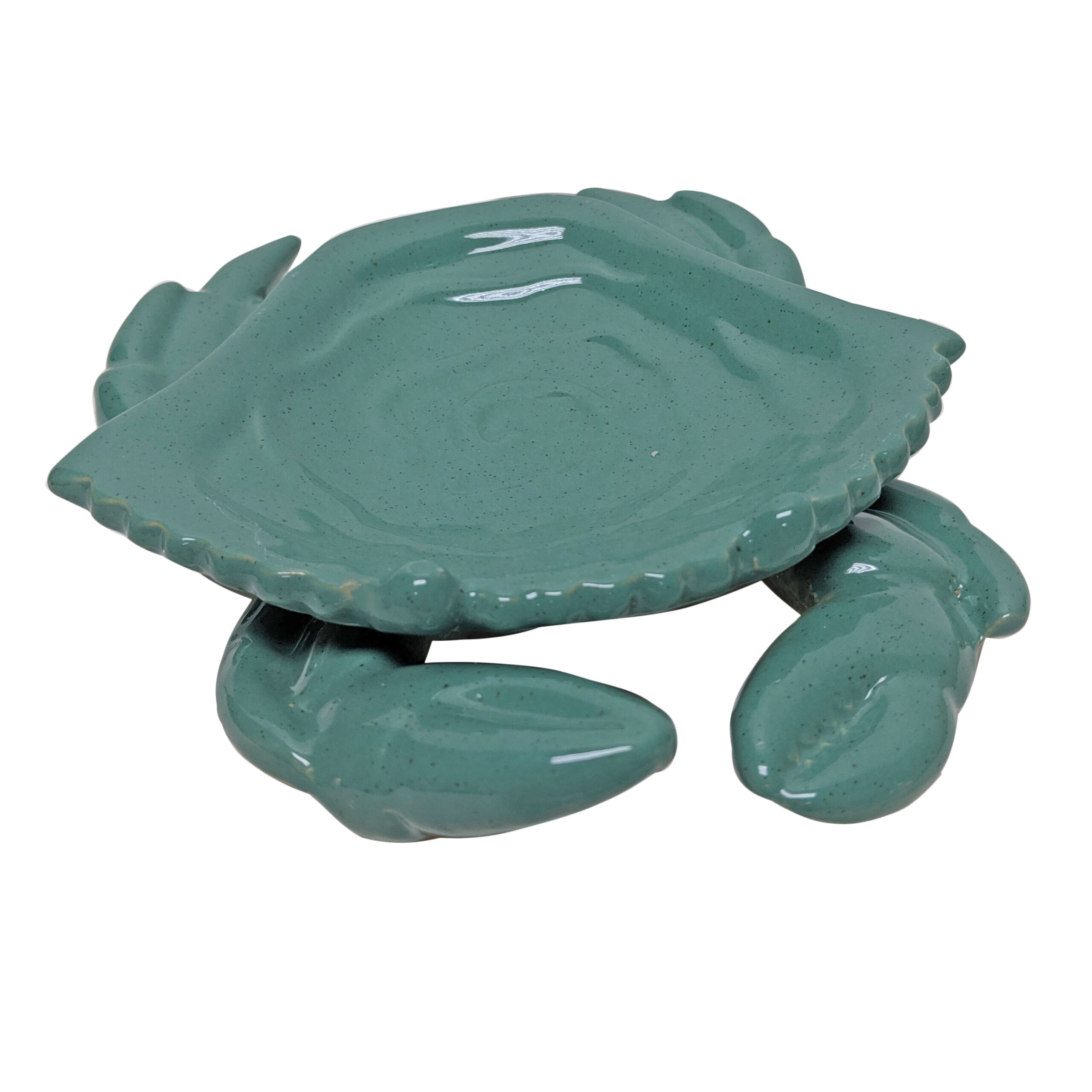 FT067-1 Ceramic Crab Dish Turquoise - Image 1