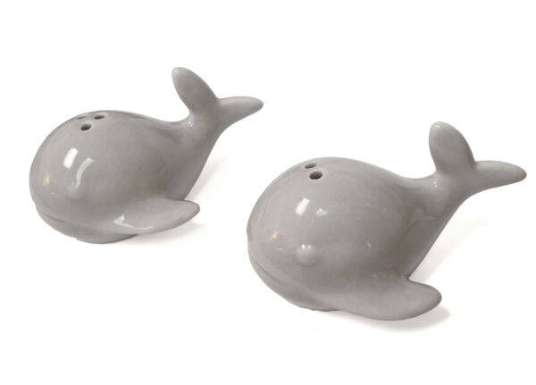 Whale Salt and Pepper Shaker Set