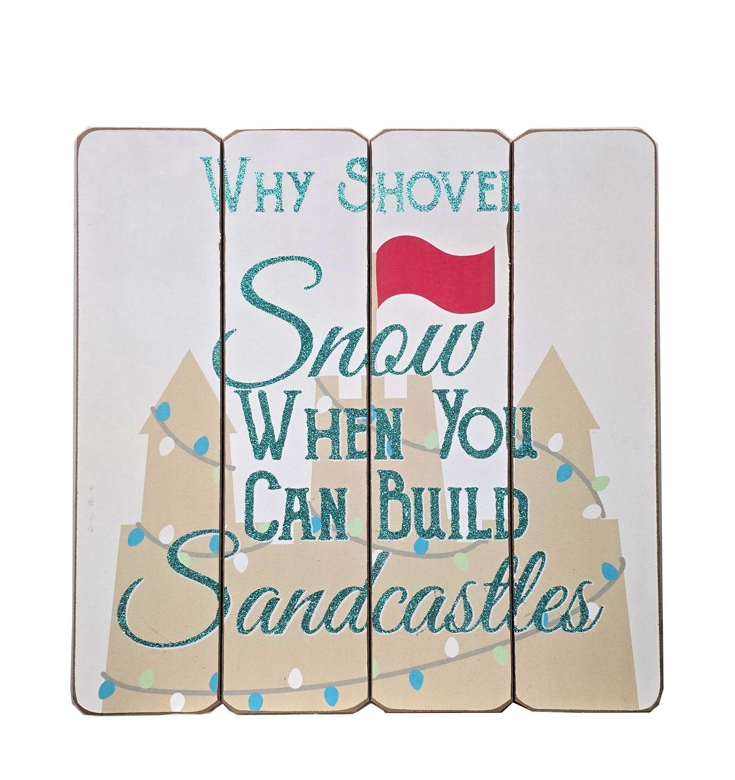 FT117 Sandcastles Plank Sign - Image 1