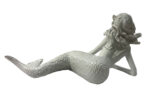 Fancy That Laying Mermaid Figurine White Pearl Finish Decorative Accent - Image 3