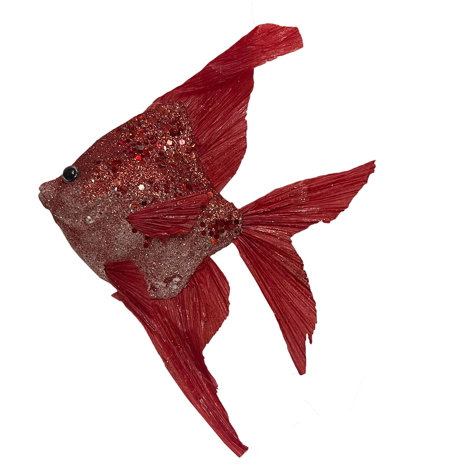 FT159 Large Red Angel Fish Hanging Ornament - Image 1