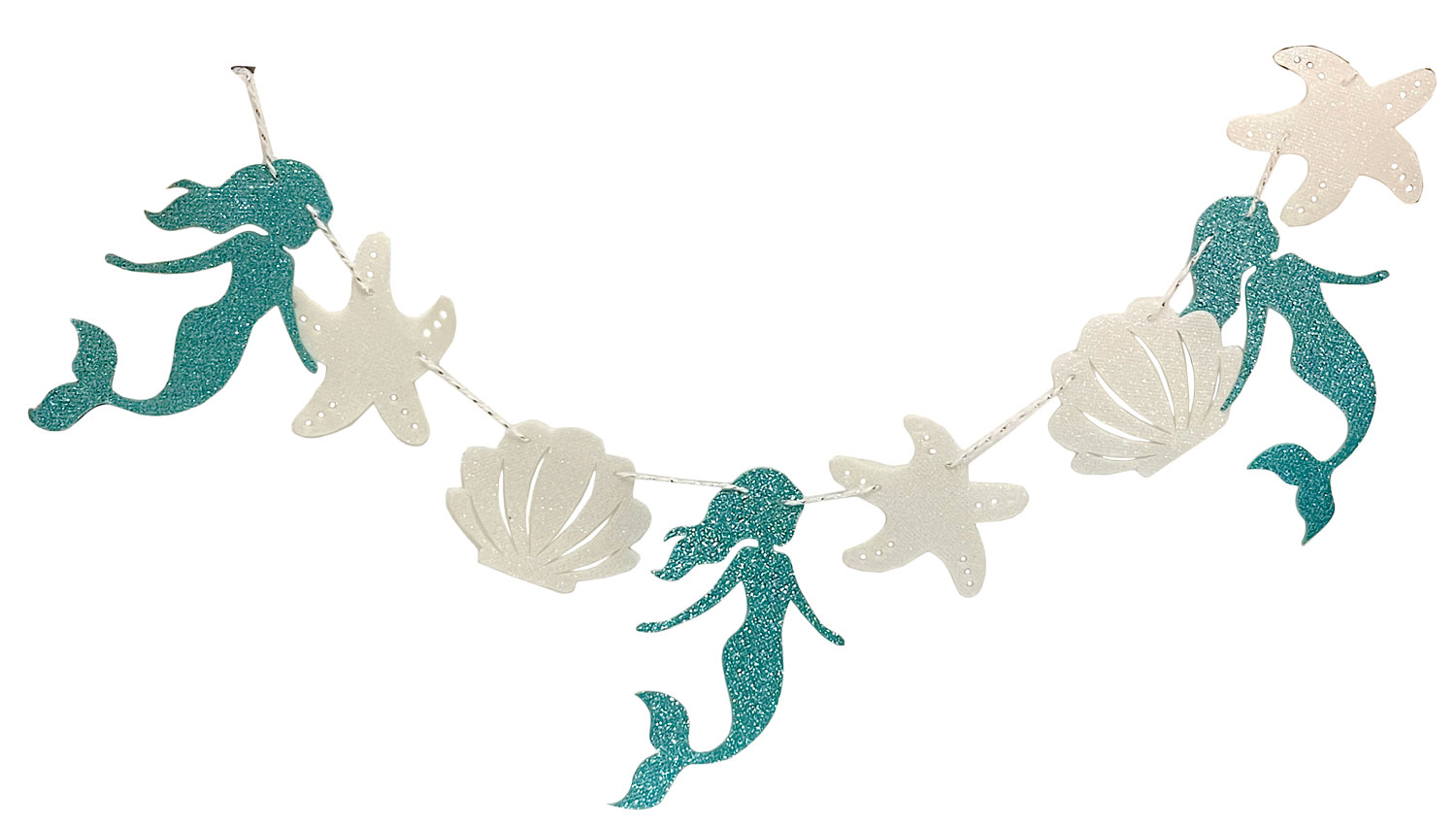 FT162 Mermaid Glitter Garland - Image 1