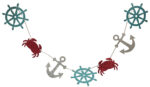 Anchor Ship Wheel and Crab Garland