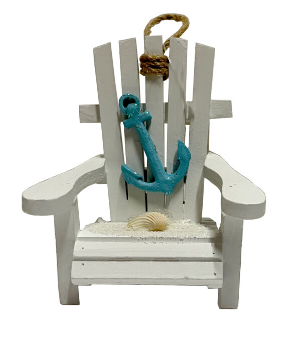Distressed Beach Chair Hanging Ornament