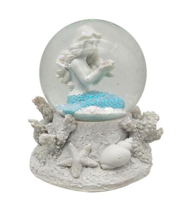 Mermaid Water Globe on Base