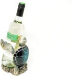 Standing Sea Turtle Wine Bottle Holder, Blue