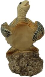 Standing Sea Turtle Wine Bottle Holder, Blue - Image 3
