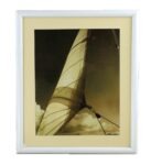 18" Sepia Sail Print - Framed and Matted - Hanging Wall Decor
