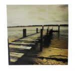 11" Full Pier Stretched Canvas Print - Hanging Wall Art