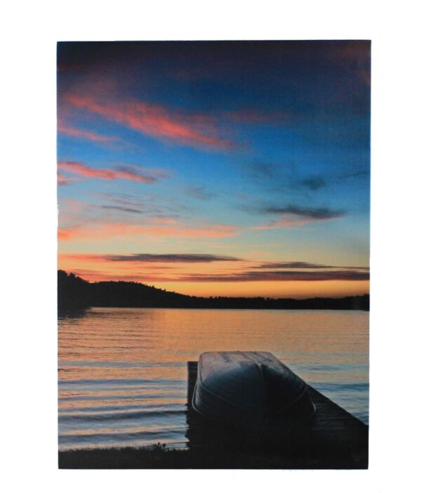27.5" Boat at Sunset Stretched Canvas Print - Hanging Wall Decor