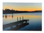 27.5" Dock at Sunset Stretched Canvas Print - Hanging Wall Decor