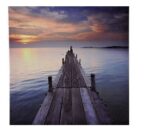 20" Wood Dock Canvas Print - Nature Scene - Hanging Wall Decor