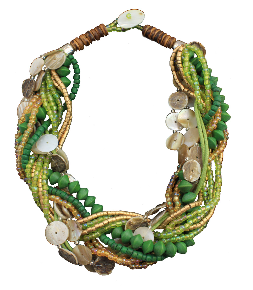 HE005-bali-natural-green-beaded-necklace Bali Natural Green Beaded Necklace 21"L - Image 1