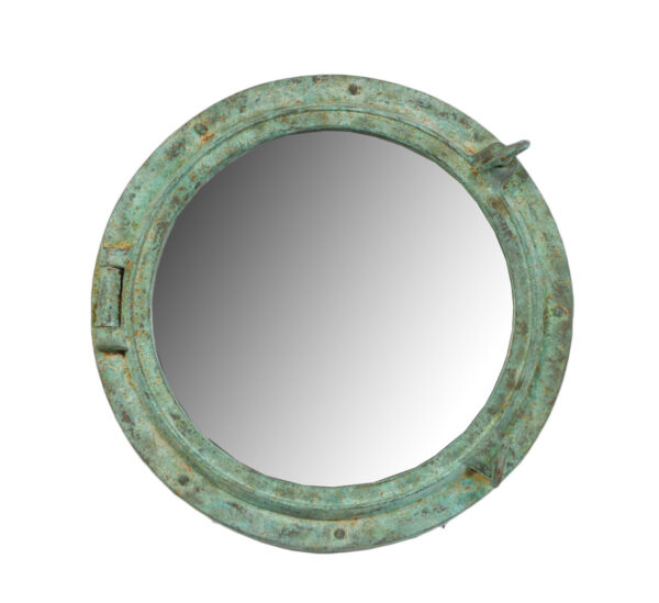 24" Porthole Mirror Shipwreck Finish