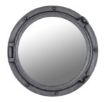 Porthole Replica Mirror Iron Finish 24 Inch